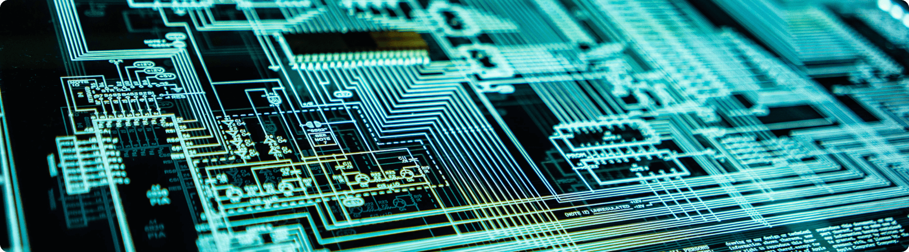 Close up of computer chip